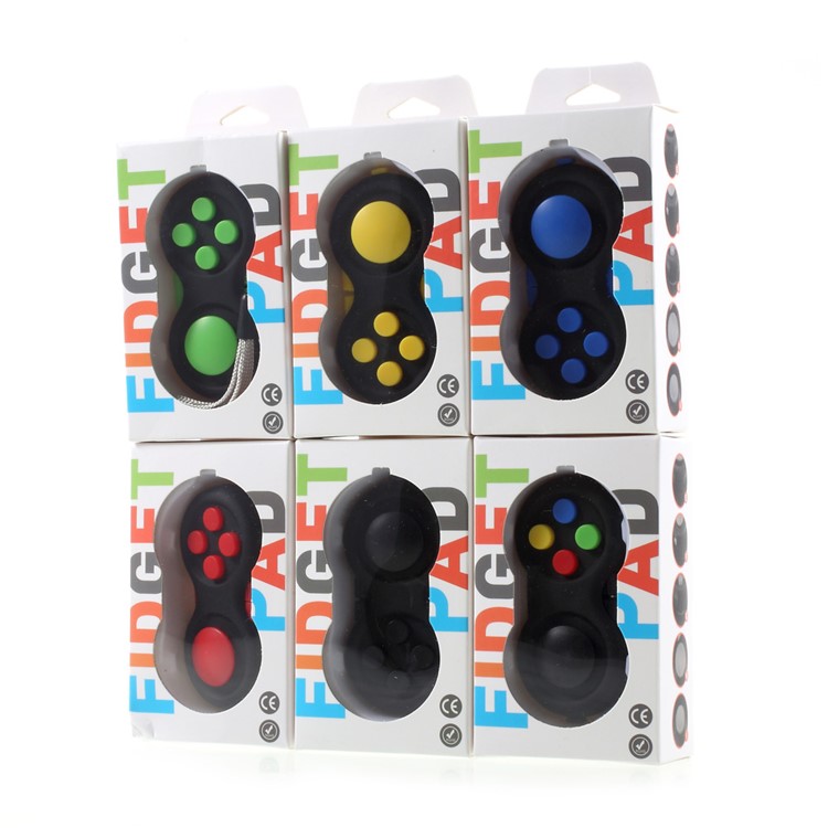 Fidget Cube Fidget Pad Hand Shank Anti-Anxiety and Decompression Toy for Adult and Kids - Black-10