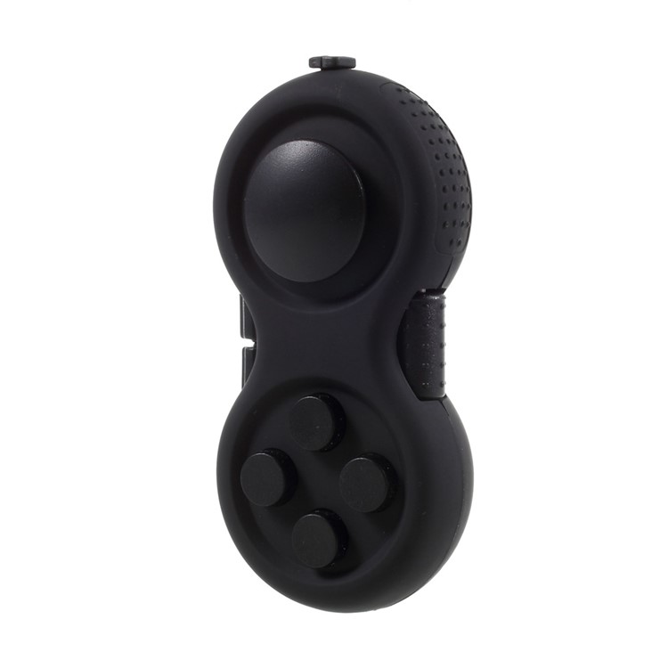 Fidget Cube Fidget Pad Hand Shank Anti-Anxiety and Decompression Toy for Adult and Kids - Black-2