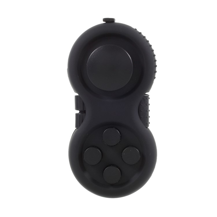 Fidget Cube Fidget Pad Hand Shank Anti-Anxiety and Decompression Toy for Adult and Kids - Black-3