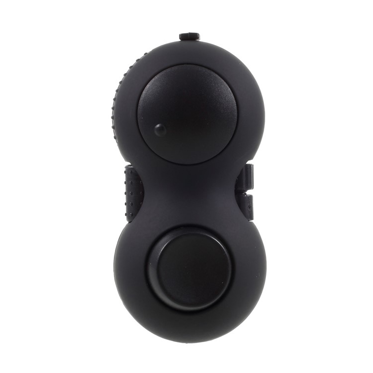 Fidget Cube Fidget Pad Hand Shank Anti-Anxiety and Decompression Toy for Adult and Kids - Black-4