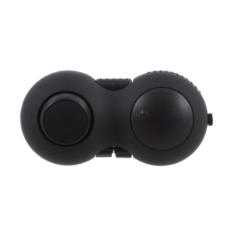 Fidget Cube Fidget Pad Hand Shank Anti-Anxiety and Decompression Toy for Adult and Kids - Black-7