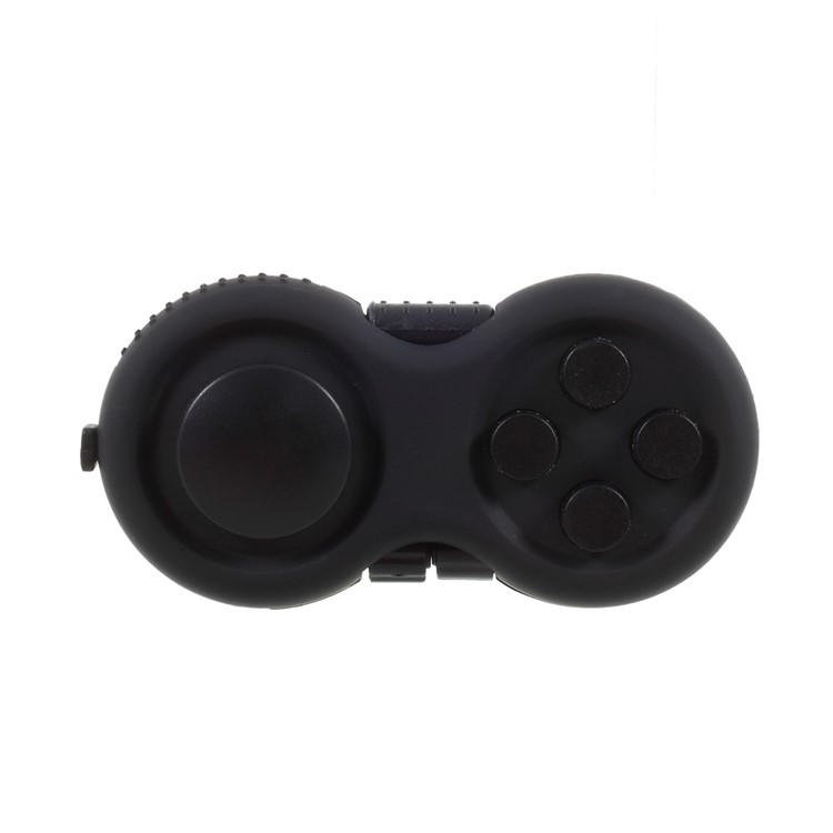 Fidget Cube Fidget Pad Hand Shank Anti-Anxiety and Decompression Toy for Adult and Kids - Black-8