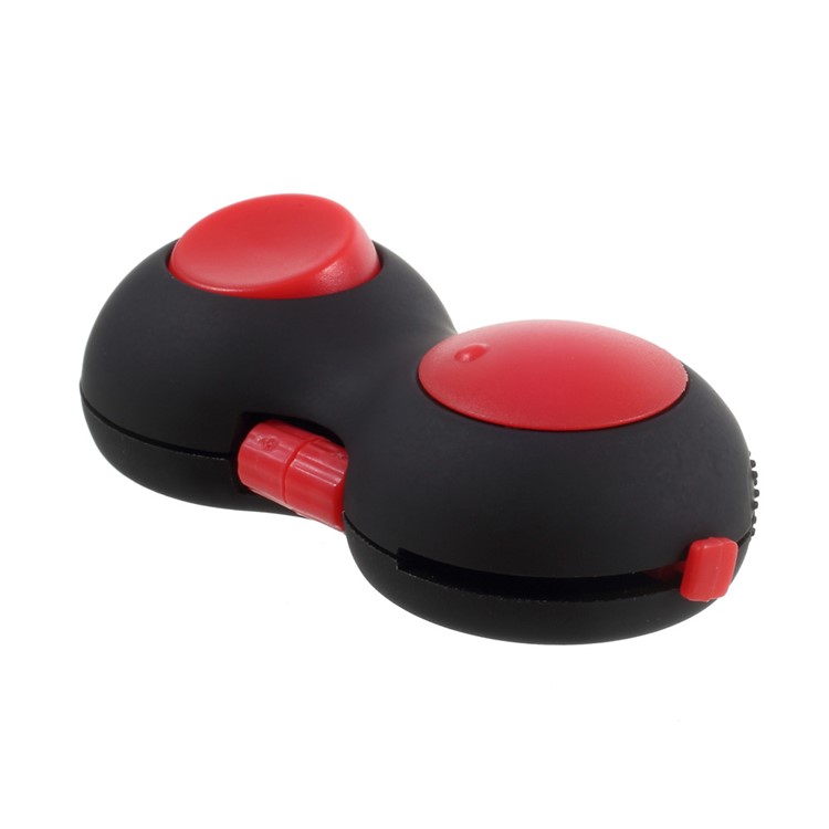 Fidget Pad Hand Shank Fidget Cube Anti-Anxiety and Decompression Toy for Adult and Kids - Black + Red-5