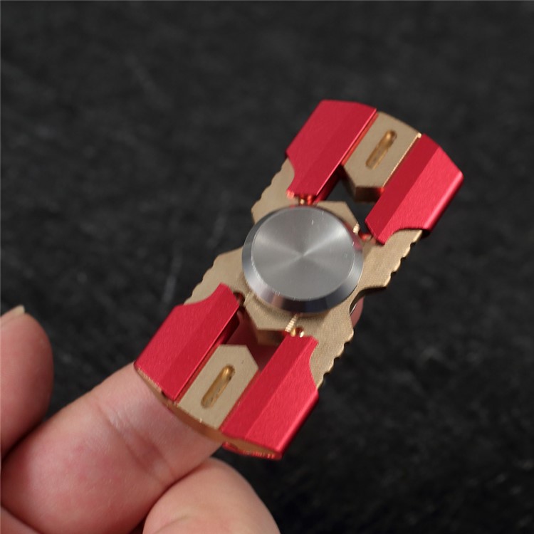 Aluminum Alloy Fidget Spinner Toy Hand Spinners Stress and Anxiety Relief Toy - Red-2