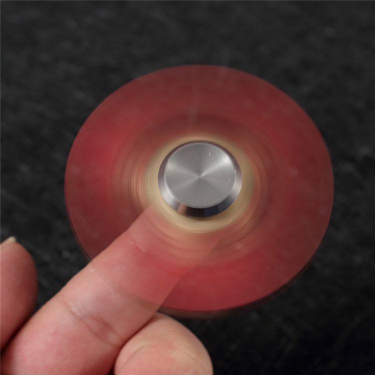 Aluminum Alloy Fidget Spinner Toy Hand Spinners Stress and Anxiety Relief Toy - Red-3