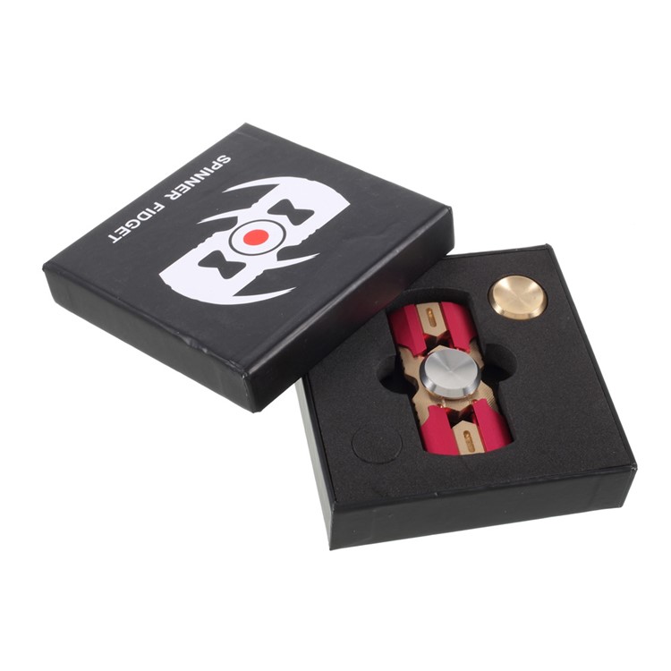 Aluminum Alloy Fidget Spinner Toy Hand Spinners Stress and Anxiety Relief Toy - Red-9