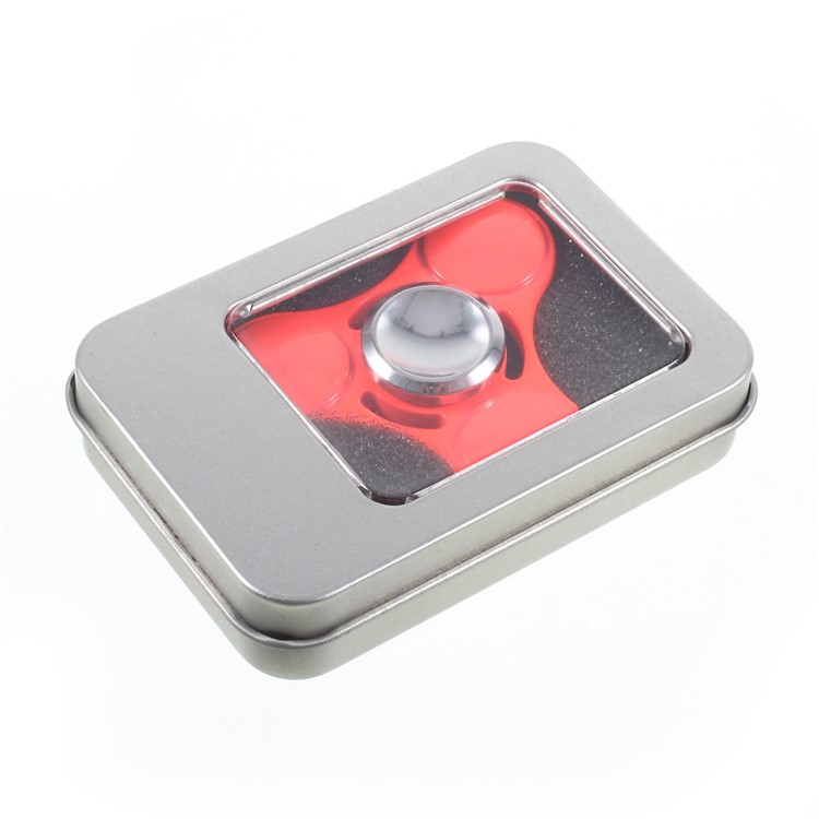 Tri-Spinner Fidget Toy Hand Spinner Stress Reducer Relieve Anxiety and Boredom - Red-11