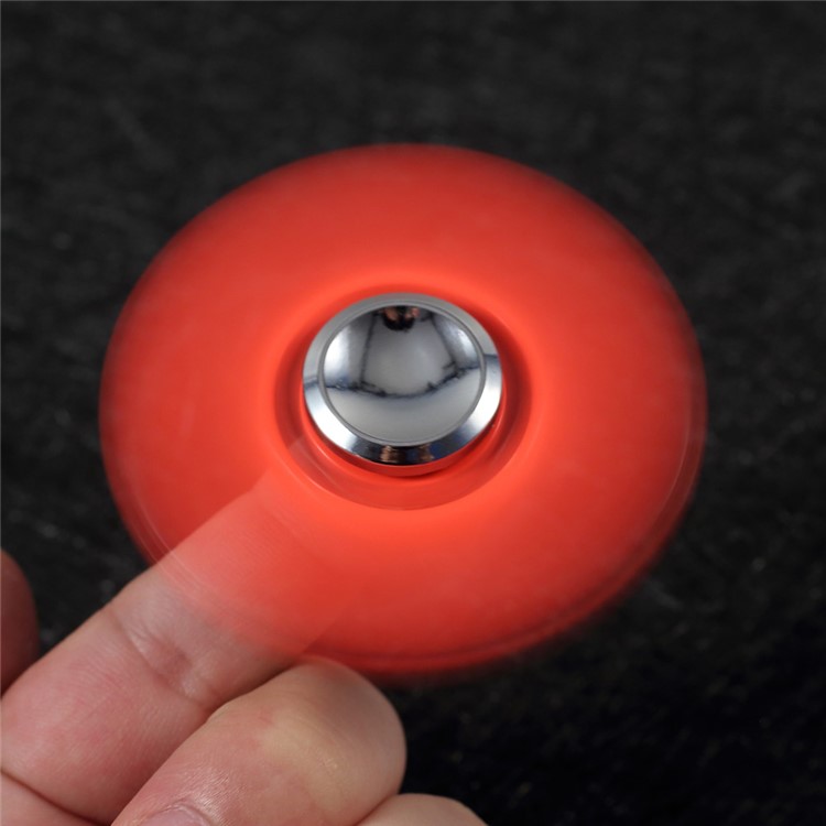 Tri-Spinner Fidget Toy Hand Spinner Stress Reducer Relieve Anxiety and Boredom - Red-3