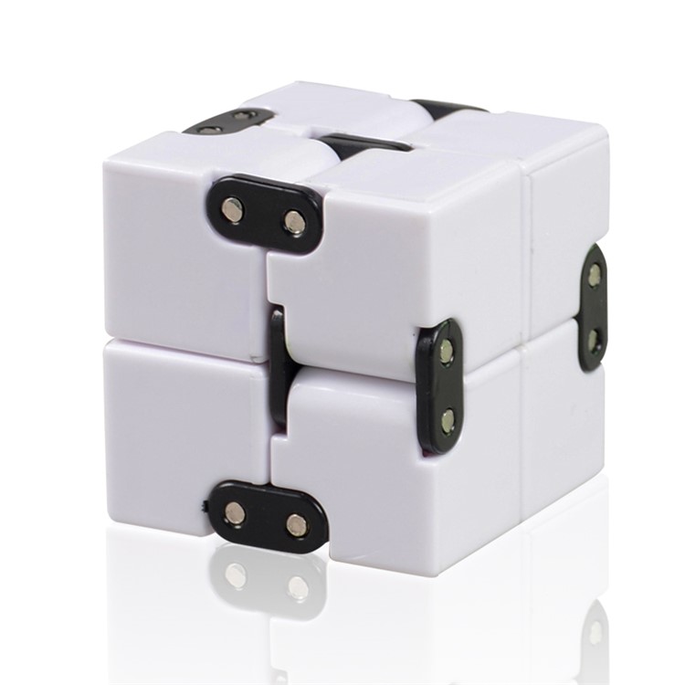 Infinity Fidget Cube Magic Folding Cube Stress Relief Toy for Adults & Kids - White-6
