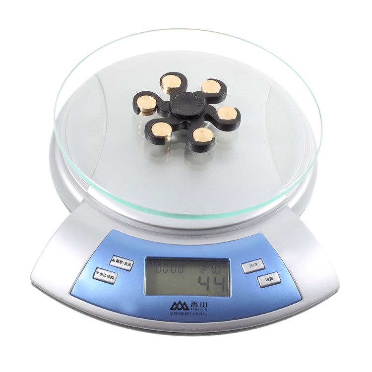 Six Leaves Shape Brass Rivet Fidget Finger Spinner EDC Toy-8