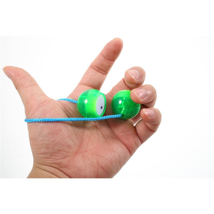 LED Luminous Finger YO-YO Ball Hand Fidget Toy Anti Stress Toy - Green-6