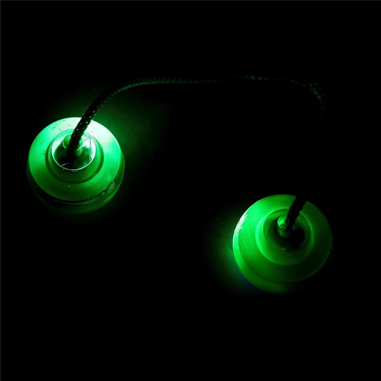 LED Luminous Finger YO-YO Ball Hand Fidget Toy Anti Stress Toy - Green-7