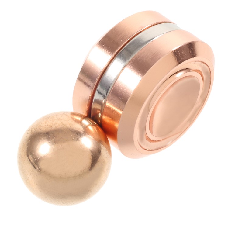 Orbiter Magnet Hand Spinner Fidget Stress Relief Anxiety Relief Focus Ball Toy - Rose Gold-3