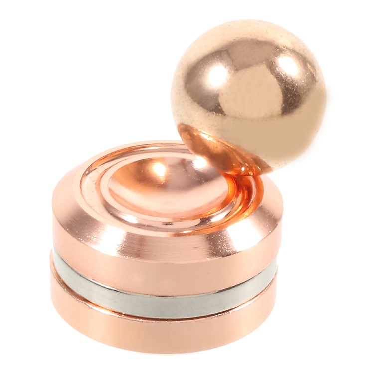 Orbiter Magnet Hand Spinner Fidget Stress Relief Anxiety Relief Focus Ball Toy - Rose Gold-5