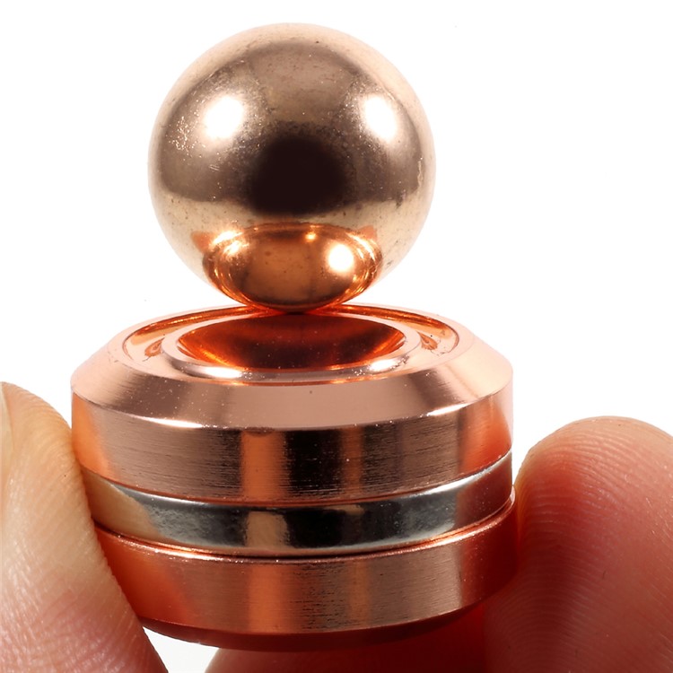Orbiter Magnet Hand Spinner Fidget Stress Relief Anxiety Relief Focus Ball Toy - Rose Gold-8