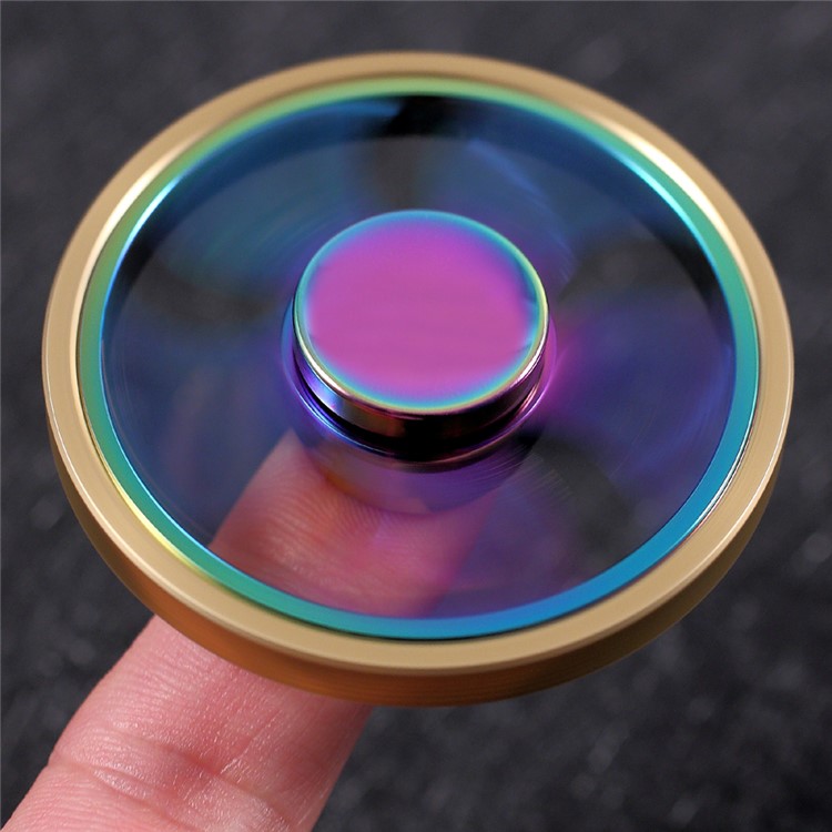 Colorized Wheel Pattern with Anti-slip Edges EDC Spinner Fidget Spinner Finger Toy-12