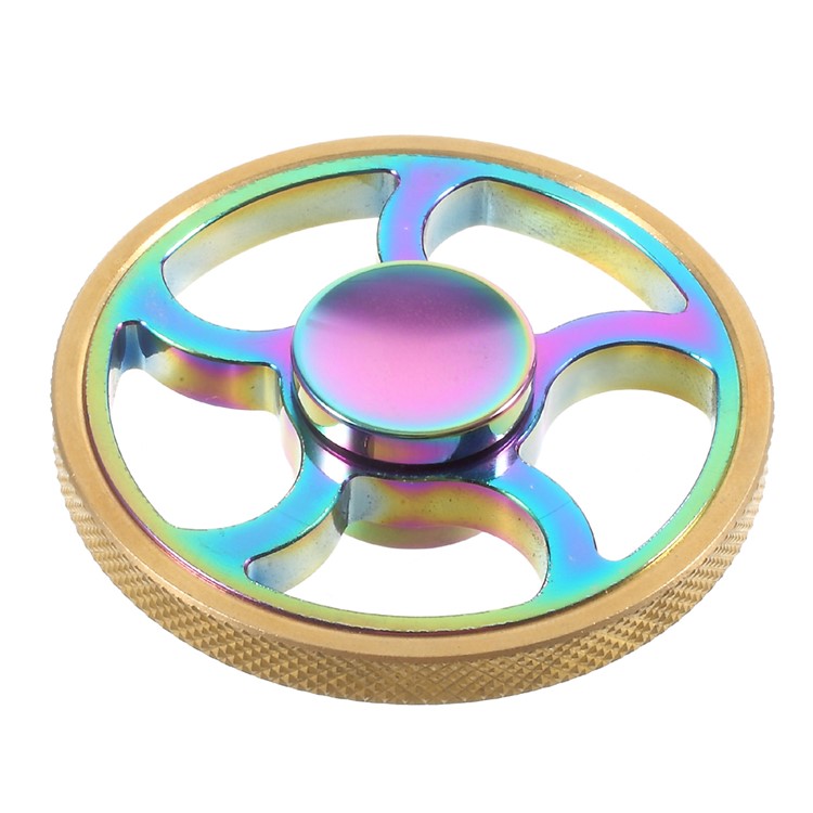 Colorized Wheel Pattern with Anti-slip Edges EDC Spinner Fidget Spinner Finger Toy-2