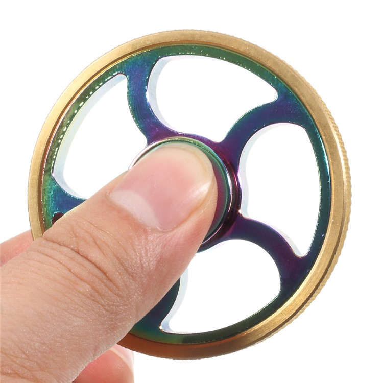 Colorized Wheel Pattern with Anti-slip Edges EDC Spinner Fidget Spinner Finger Toy-8