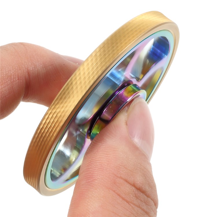 Colorized Wheel Pattern with Anti-slip Edges EDC Spinner Fidget Spinner Finger Toy-9