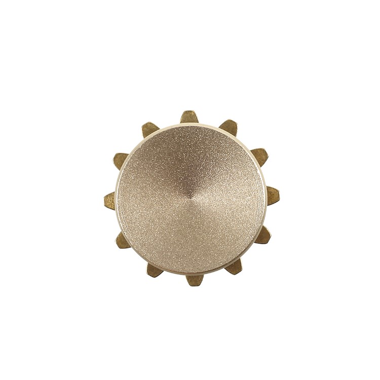 Mini Gear Fidget Spinner Aluminum Alloy Finger Spinner Stress Reducer for ADD ADHD - Gold-1