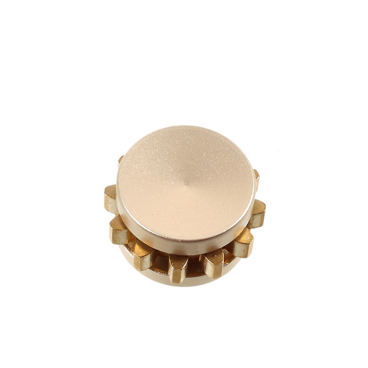 Mini Gear Fidget Spinner Aluminum Alloy Finger Spinner Stress Reducer for ADD ADHD - Gold-2