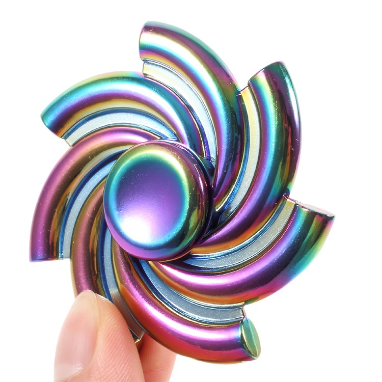 Colorized Whirlwind Shape Spinner Fidget Hand Spinner Relieve Anxiety and Boredom-5