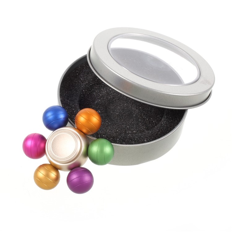 Zinc Alloy Six-arm Balls Colorful Fidget Spinner Stress Reducer Finger Toy-11