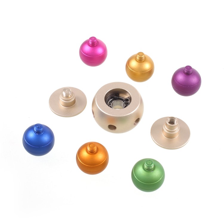 Zinc Alloy Six-arm Balls Colorful Fidget Spinner Stress Reducer Finger Toy-9