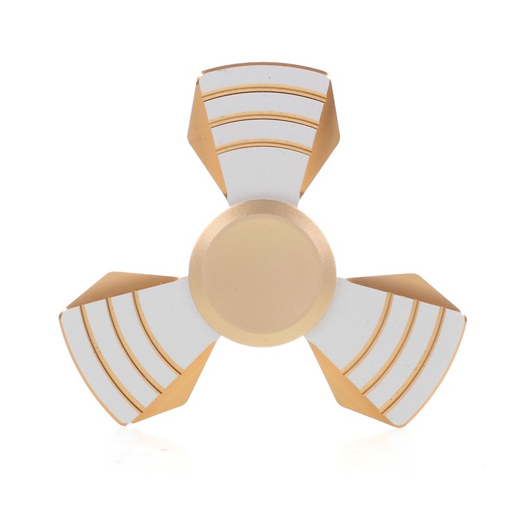 Aluminum Alloy EDC Triangle Spinner Fidget Spinner Hand Finger Toy - Silver-1