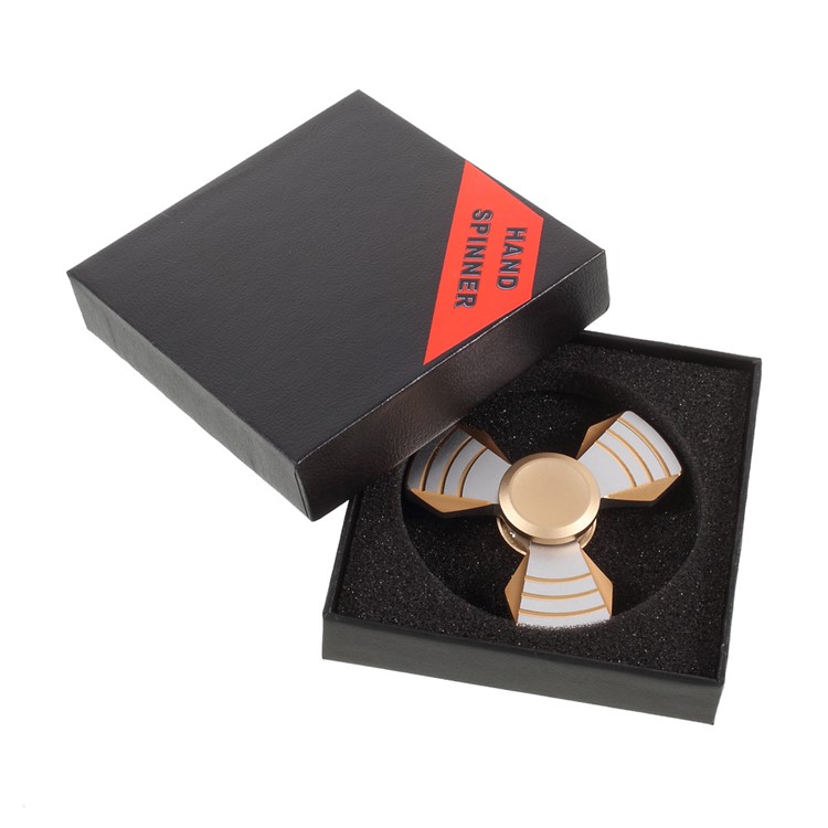 Aluminum Alloy EDC Triangle Spinner Fidget Spinner Hand Finger Toy - Silver-11