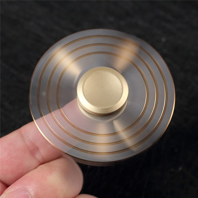 Aluminum Alloy EDC Triangle Spinner Fidget Spinner Hand Finger Toy - Silver-4