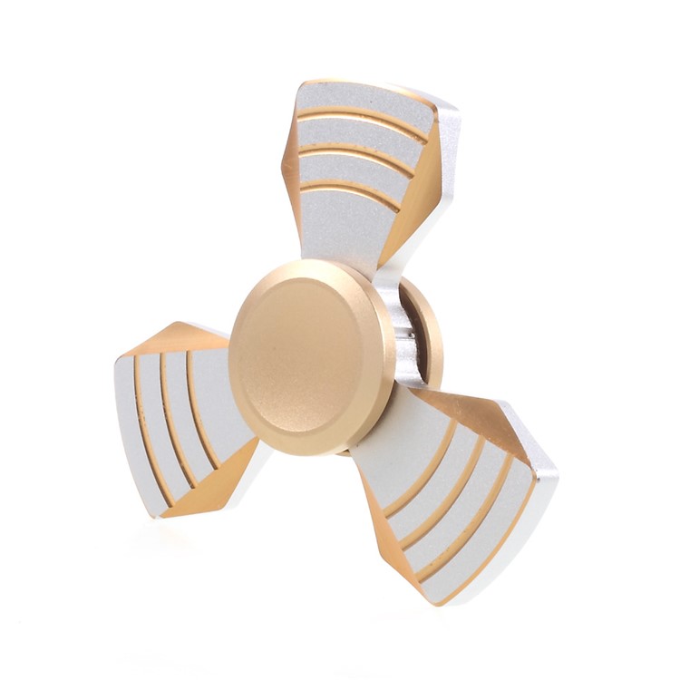 Aluminum Alloy EDC Triangle Spinner Fidget Spinner Hand Finger Toy - Silver-6