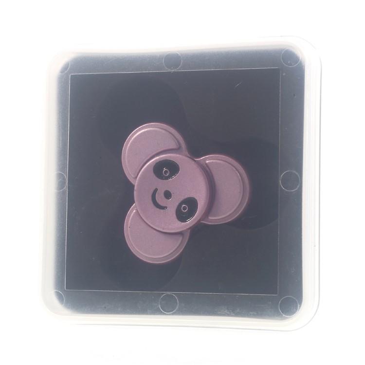 Small Size Panda Shape Tri-Spinner Fidget Spinner Finger Toy EDC Focus Toy - Rose Gold-11