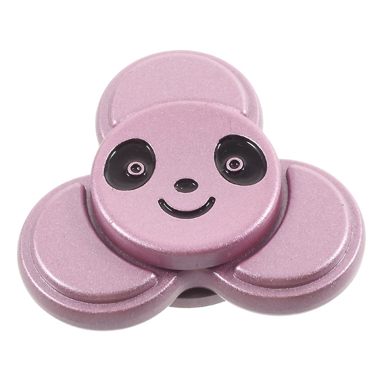 Small Size Panda Shape Tri-Spinner Fidget Spinner Finger Toy EDC Focus Toy - Rose Gold-2