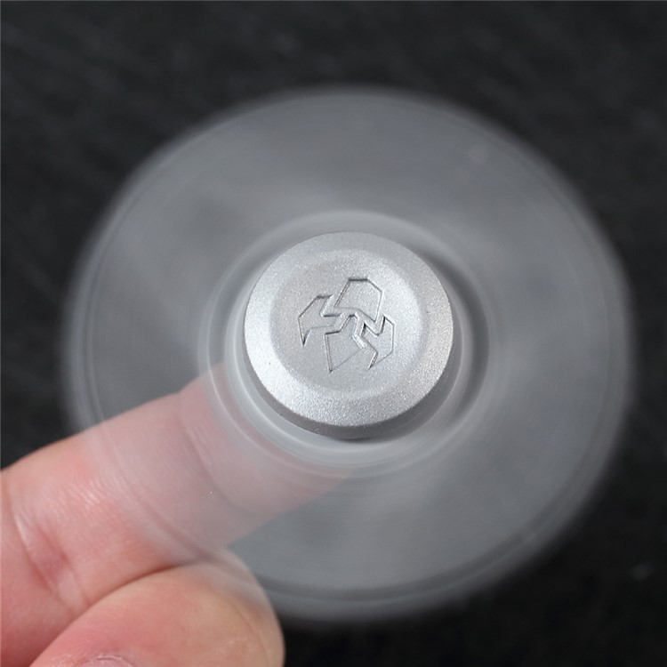 THANOS Triangle Shape Fidget Spinner Kirsite Finger Spinner Toy Stress Reducer for ADD ADHD - Silver-7