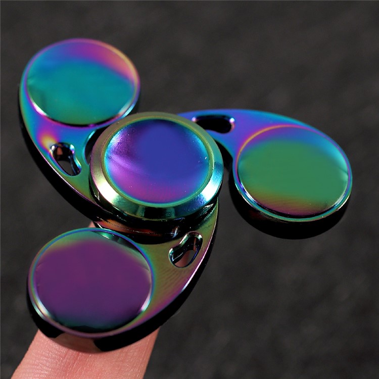 Colorized Tri Fidget Spinner Finger Gyro Kirsite Hand Spinner Stress Relief Spinner Toy-10