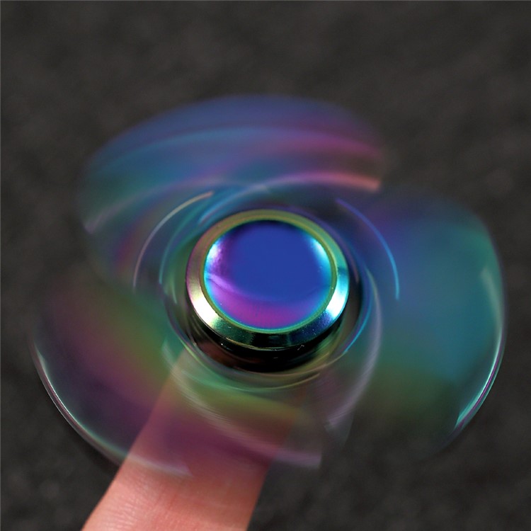 Colorized Tri Fidget Spinner Finger Gyro Kirsite Hand Spinner Stress Relief Spinner Toy-11