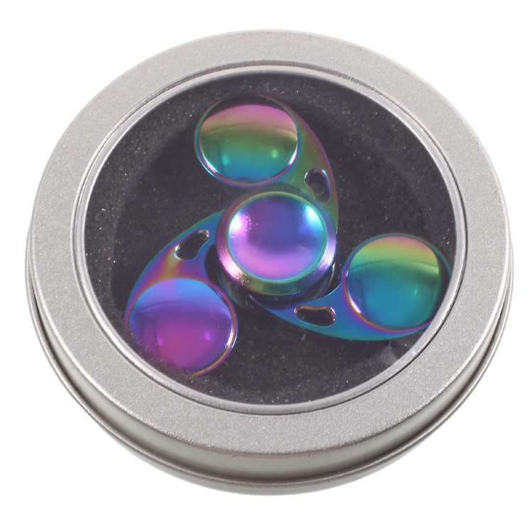 Colorized Tri Fidget Spinner Finger Gyro Kirsite Hand Spinner Stress Relief Spinner Toy-12