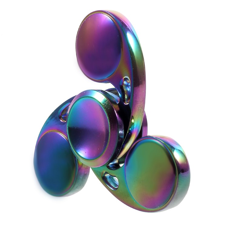 Colorized Tri Fidget Spinner Finger Gyro Kirsite Hand Spinner Stress Relief Spinner Toy-3