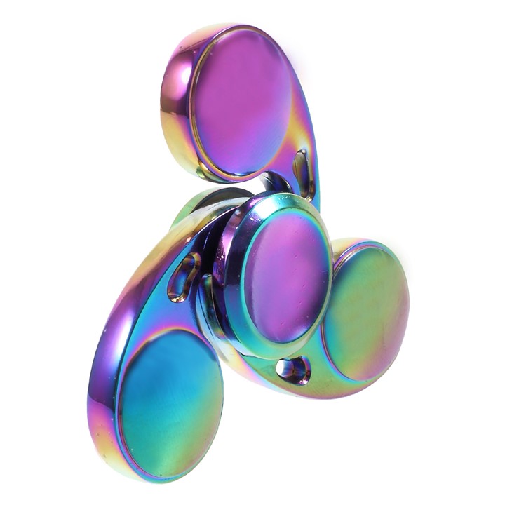Colorized Tri Fidget Spinner Finger Gyro Kirsite Hand Spinner Stress Relief Spinner Toy-4
