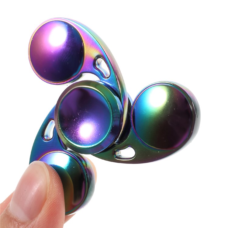 Colorized Tri Fidget Spinner Finger Gyro Kirsite Hand Spinner Stress Relief Spinner Toy-5