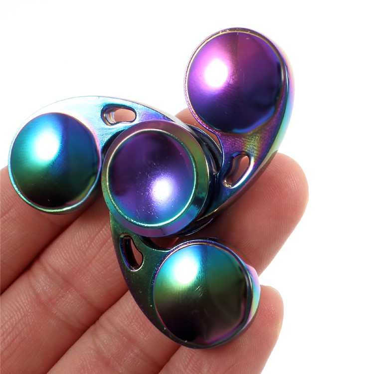 Colorized Tri Fidget Spinner Finger Gyro Kirsite Hand Spinner Stress Relief Spinner Toy-6