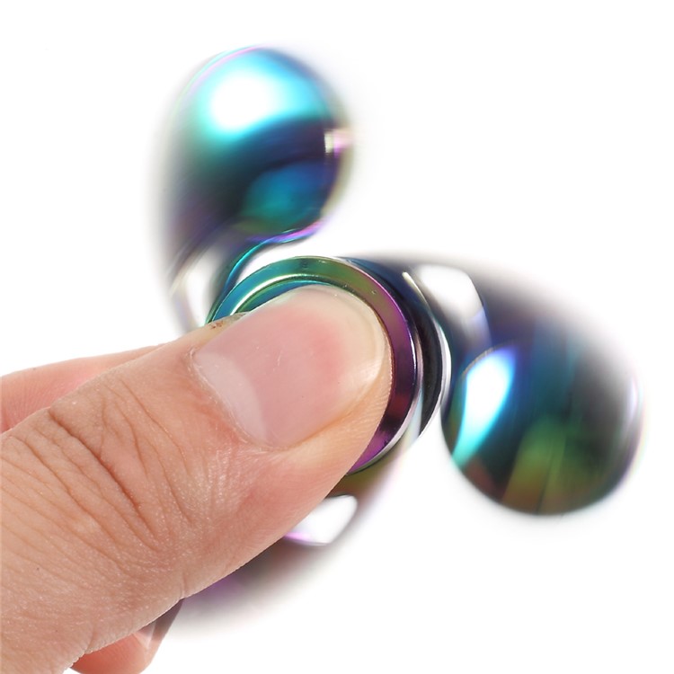 Colorized Tri Fidget Spinner Finger Gyro Kirsite Hand Spinner Stress Relief Spinner Toy-7