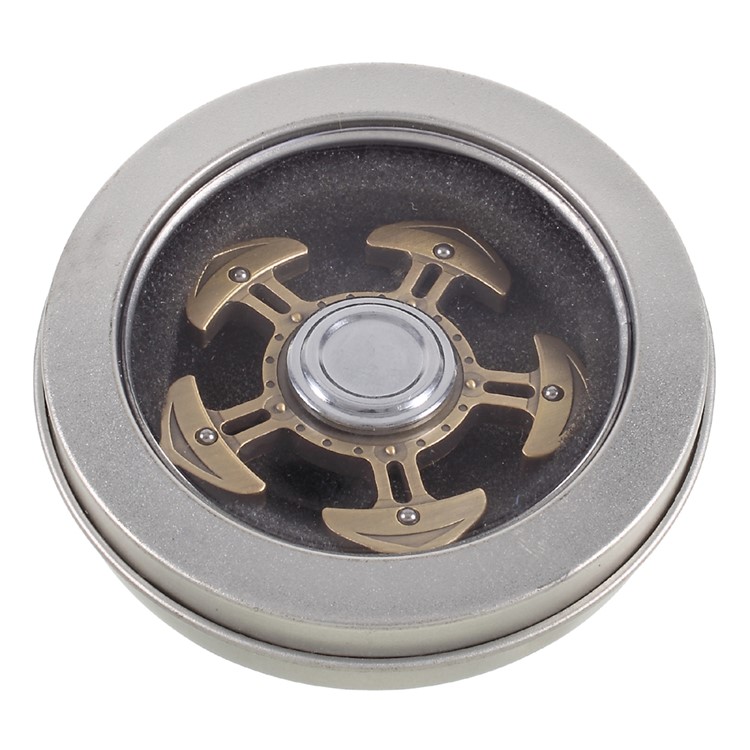Anchor Pattern Pentagon Hand Toy Spinner Fidget Spinner Relieve Anxiety - Gold-12