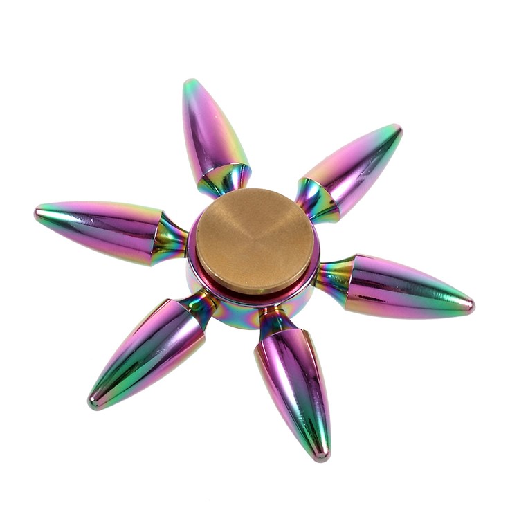 Six Bullets Zinc Alloy Colorful Fidget Spinner Stress Reducer Finger Toy-1