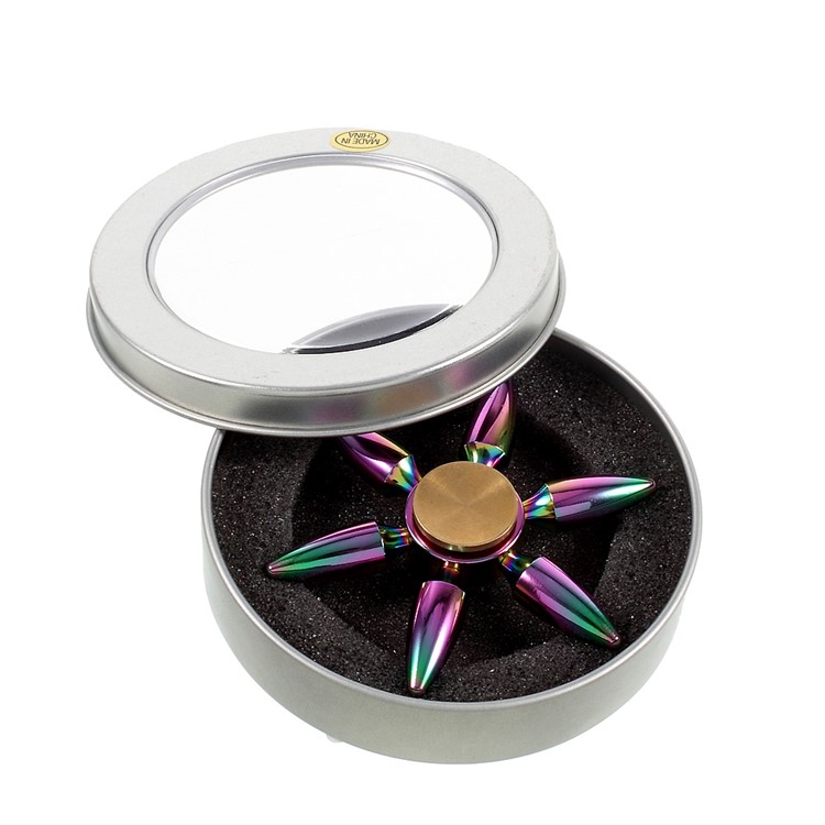 Six Bullets Zinc Alloy Colorful Fidget Spinner Stress Reducer Finger Toy-10