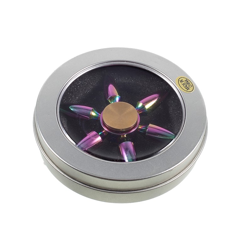 Six Bullets Zinc Alloy Colorful Fidget Spinner Stress Reducer Finger Toy-11