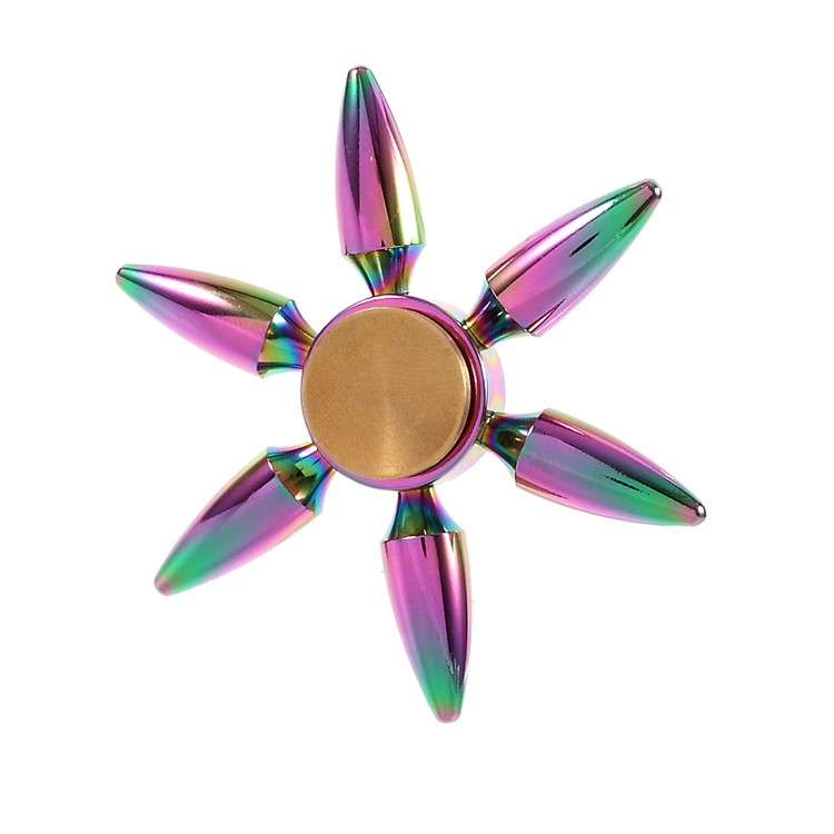 Six Bullets Zinc Alloy Colorful Fidget Spinner Stress Reducer Finger Toy-5
