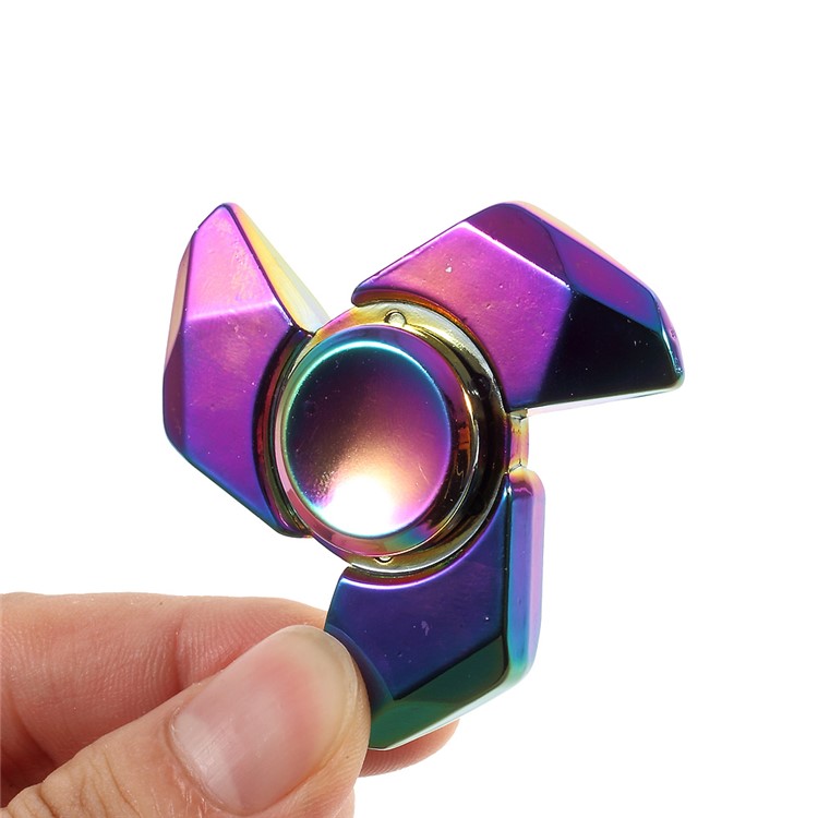 Colorized Tri Fidget Spinner Kirsite Finger Gyro ADHD Focus Anxiety Relief Toy-6