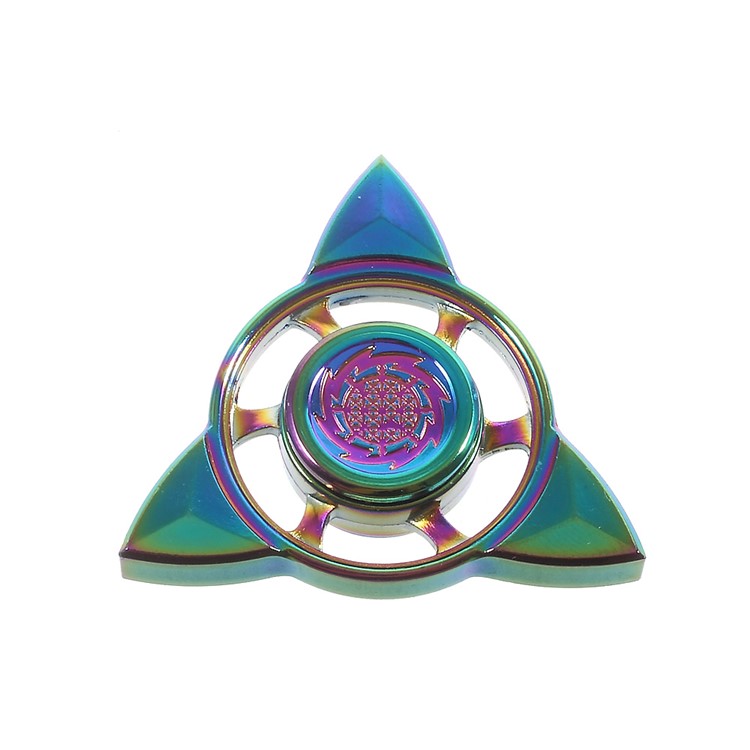 Colorized Triangle Fidget Spinner Finger Gyro Kirsite Hand Spinner for ADHD Anxiety and Boredom-1